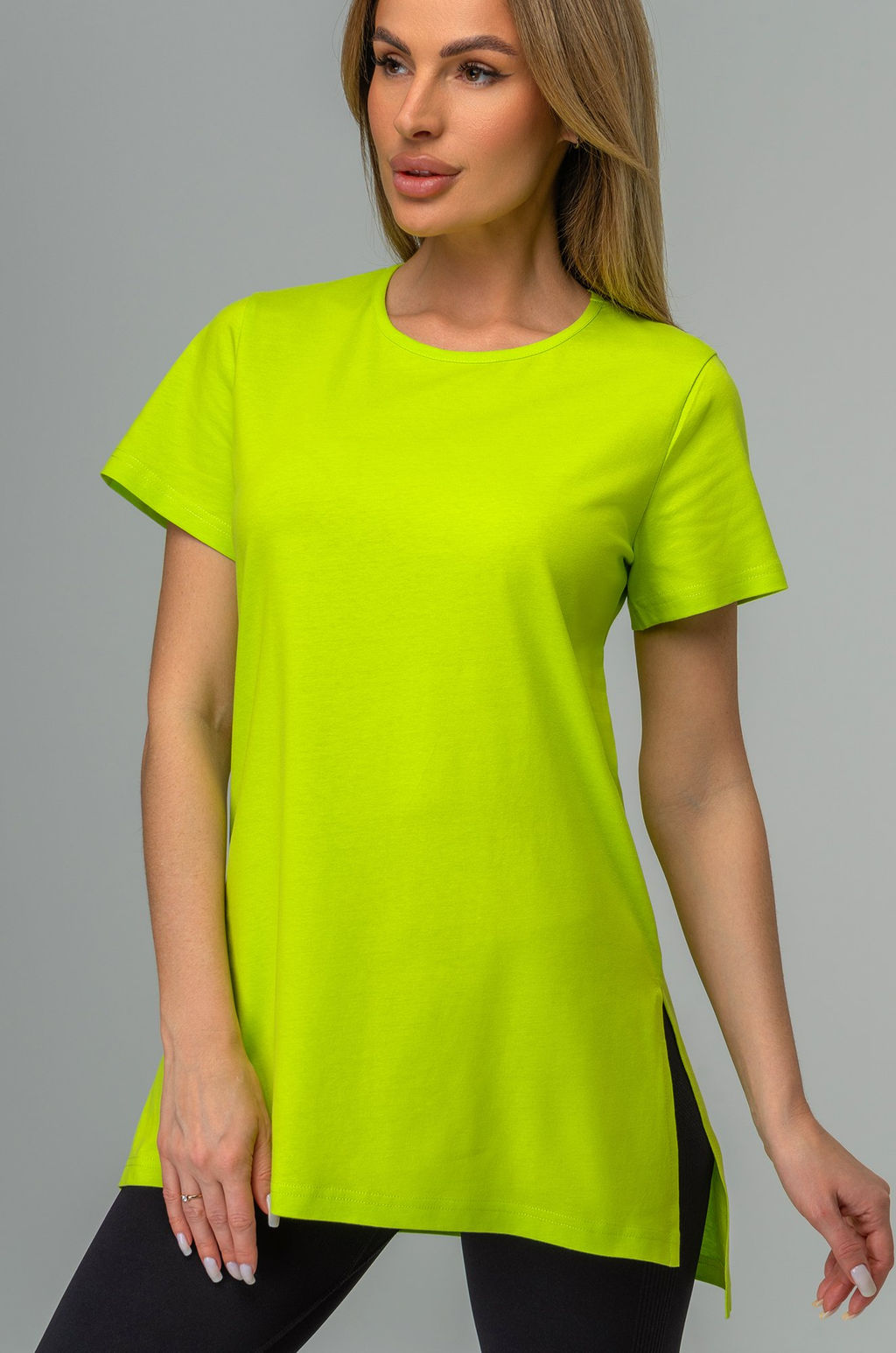 Удлиненная женская футболка с разрезами Happyfox - Happy fox фото 8