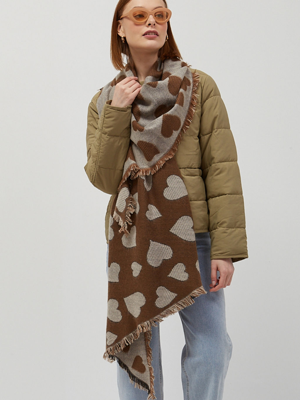 Теплый двусторонний палантин В составе шерсть - Tantino фото 2