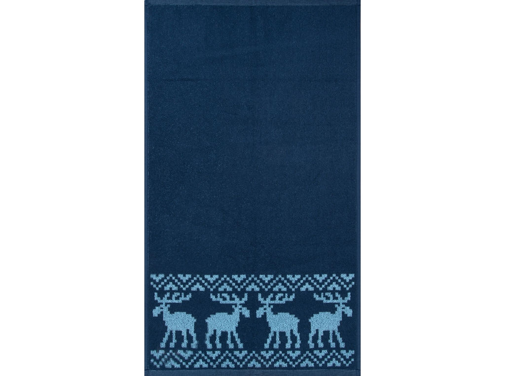 Полотенце махровое 6с103.412ж1 Оленики(джинс) 50х90см