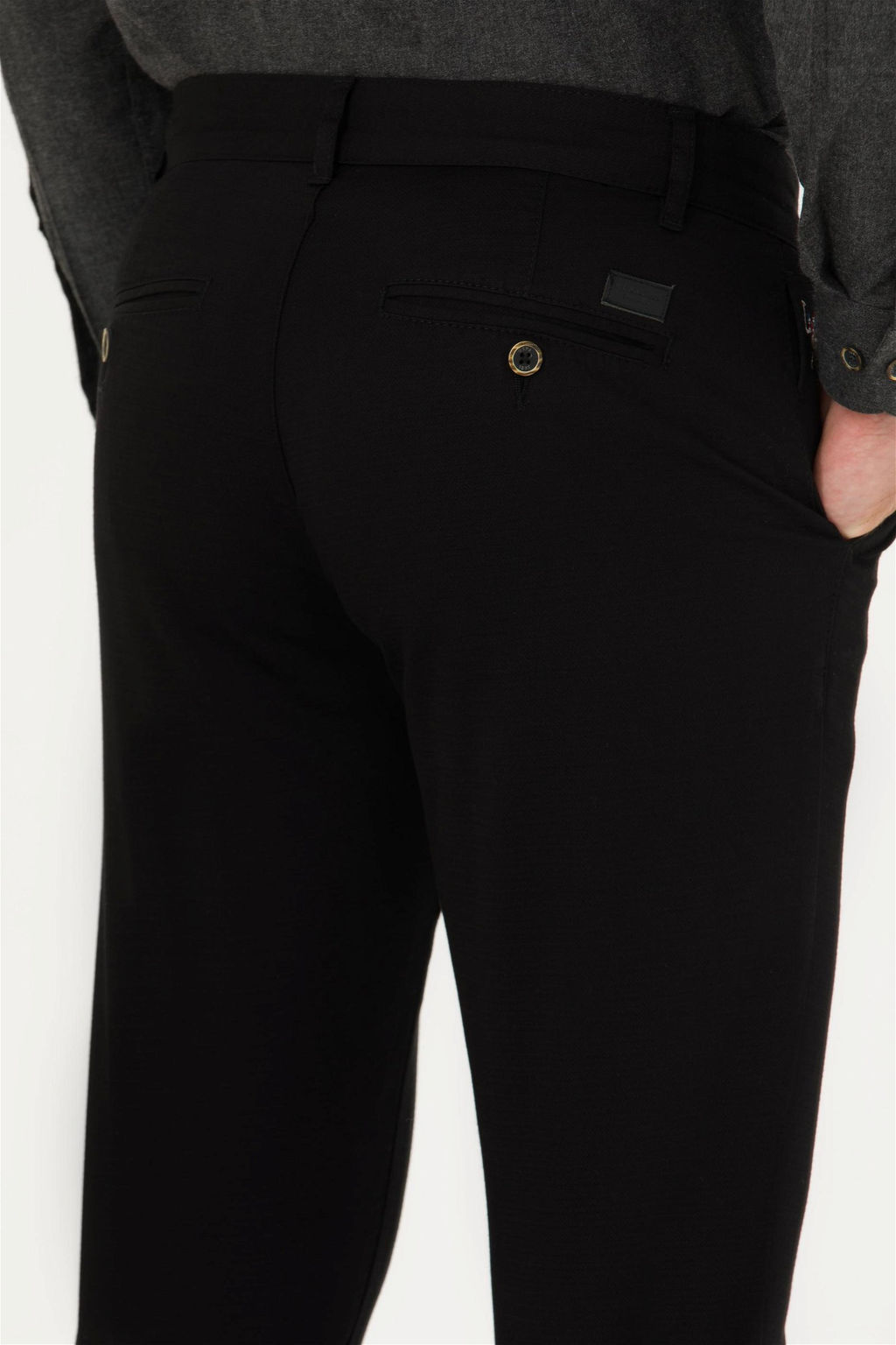 Мужские черные брюки из плотной ткани/чиносы Неожиданная скидка в корзине - U.s. polo assn фото 7