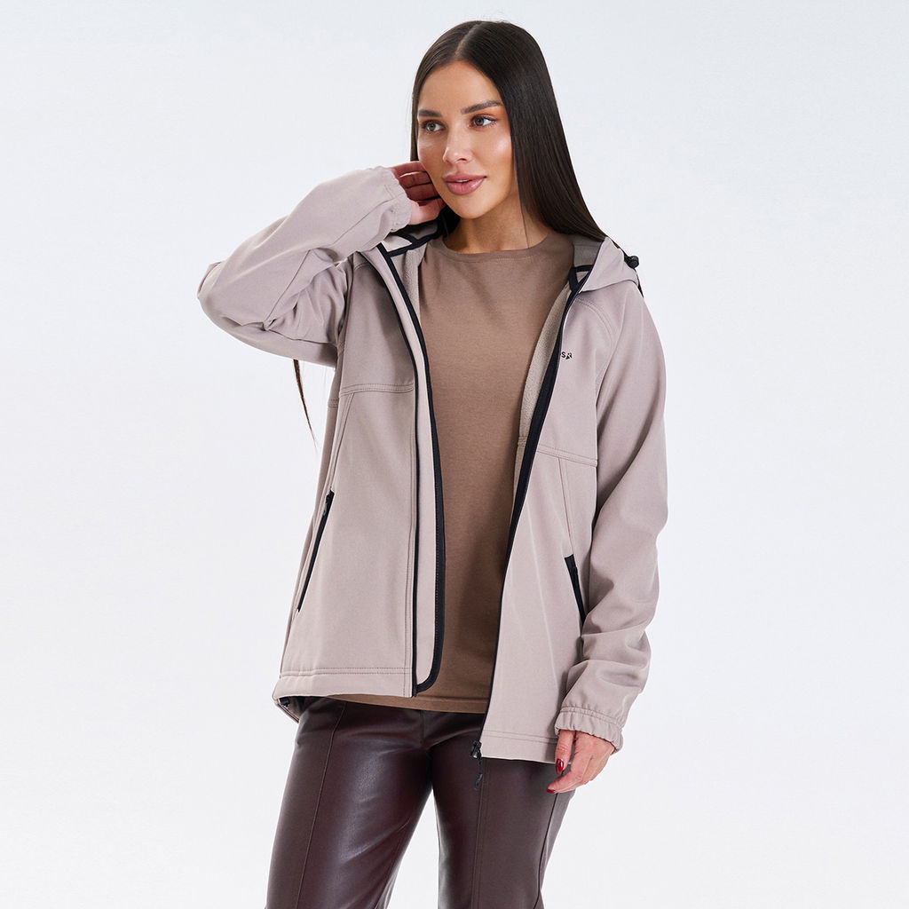 RODOS Ветровка softshell женская демисезон М-312 Бежевый фото 10