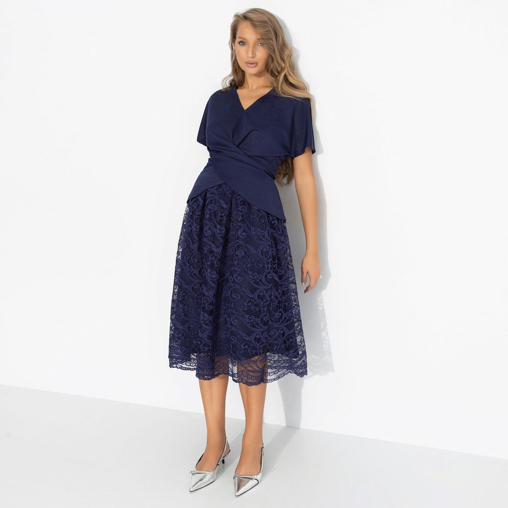 Костюм с юбкой нарядный, Ручаюсь за успех (2 в 1, роскошь) / Новый год - Charutti фото 8