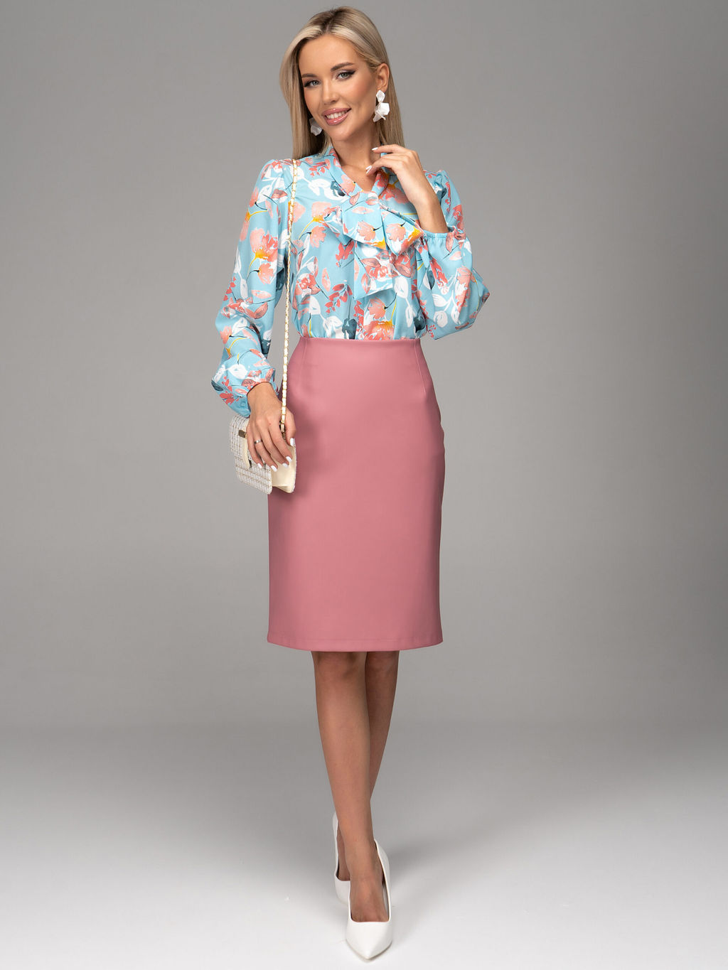 Юбка Лима (экокожа/розовый) - Эльза фото 2