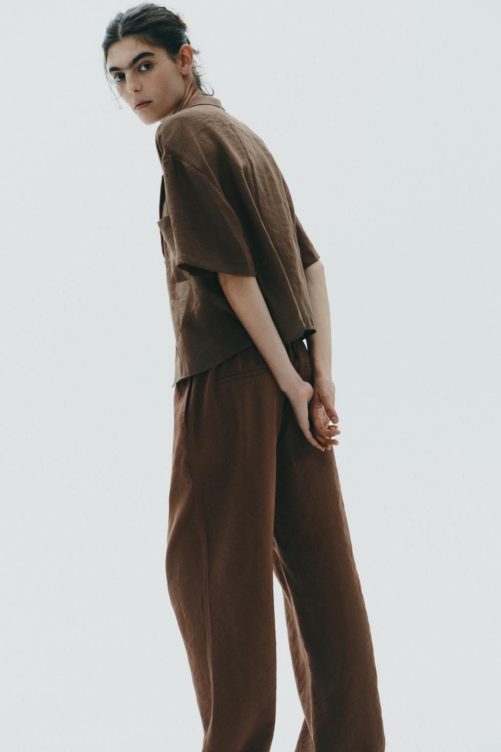 FLOWING SHIRT WITH POCKET - Zara фото 12