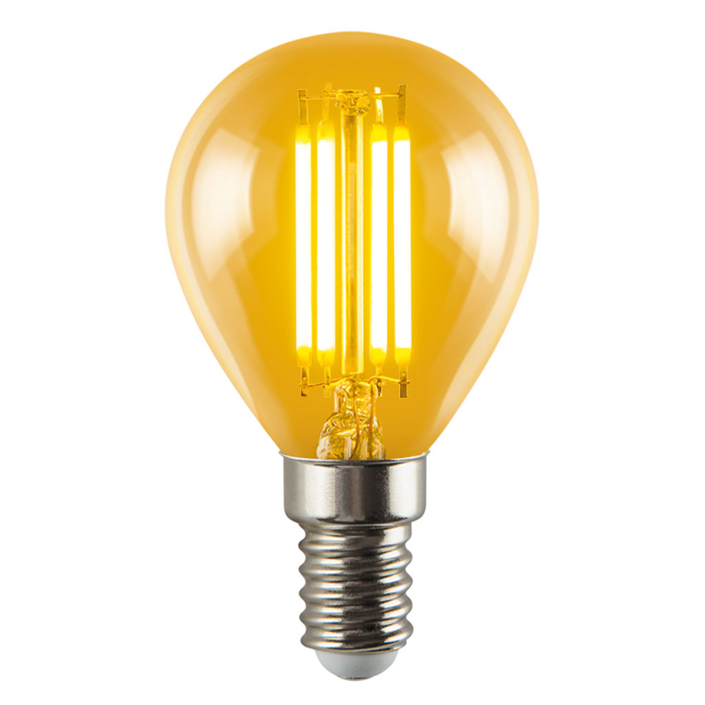 LED-G45-5W/GOLDEN/E14 GLV21GO Лампа светодиодная Vintage. Форма шар, золотистая колба. Картон. ТМ Uniel
