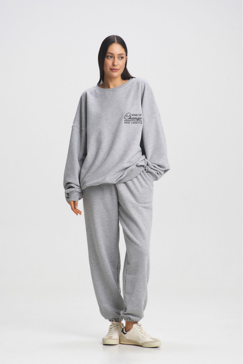 Свитшот Wind of change Light Grey - Erist store фото 19