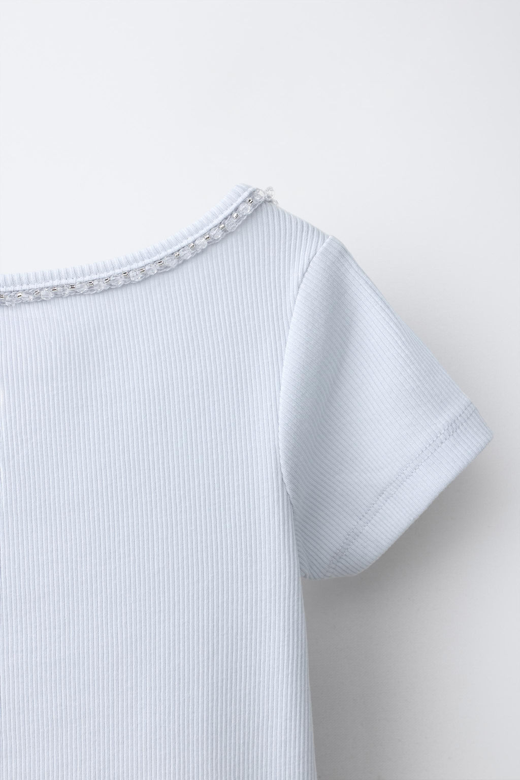 CAMISETA RIB JOYAS / Azul / Gris - Zara фото 4