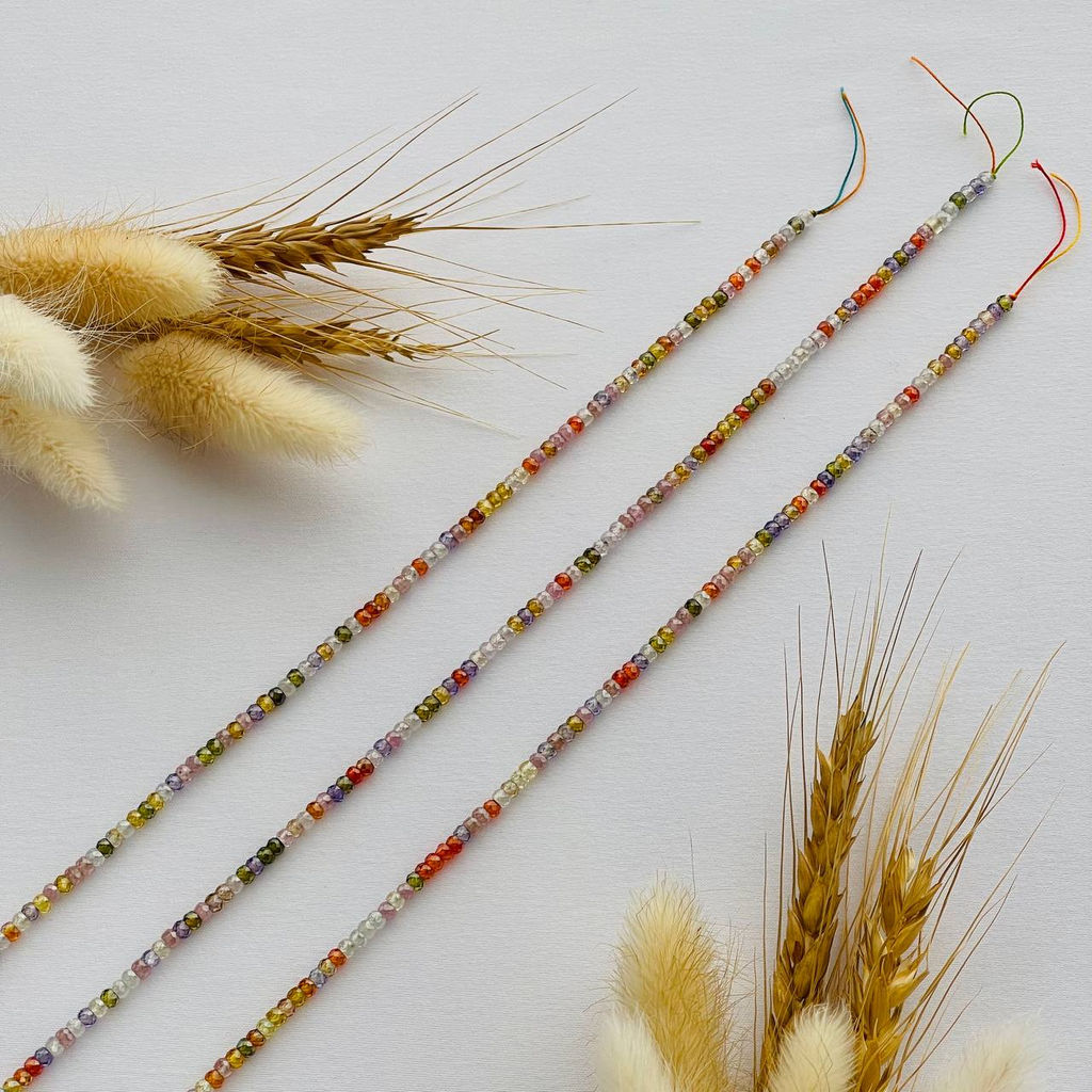 Бусины для украшений из иск. Циркона под самоцветы