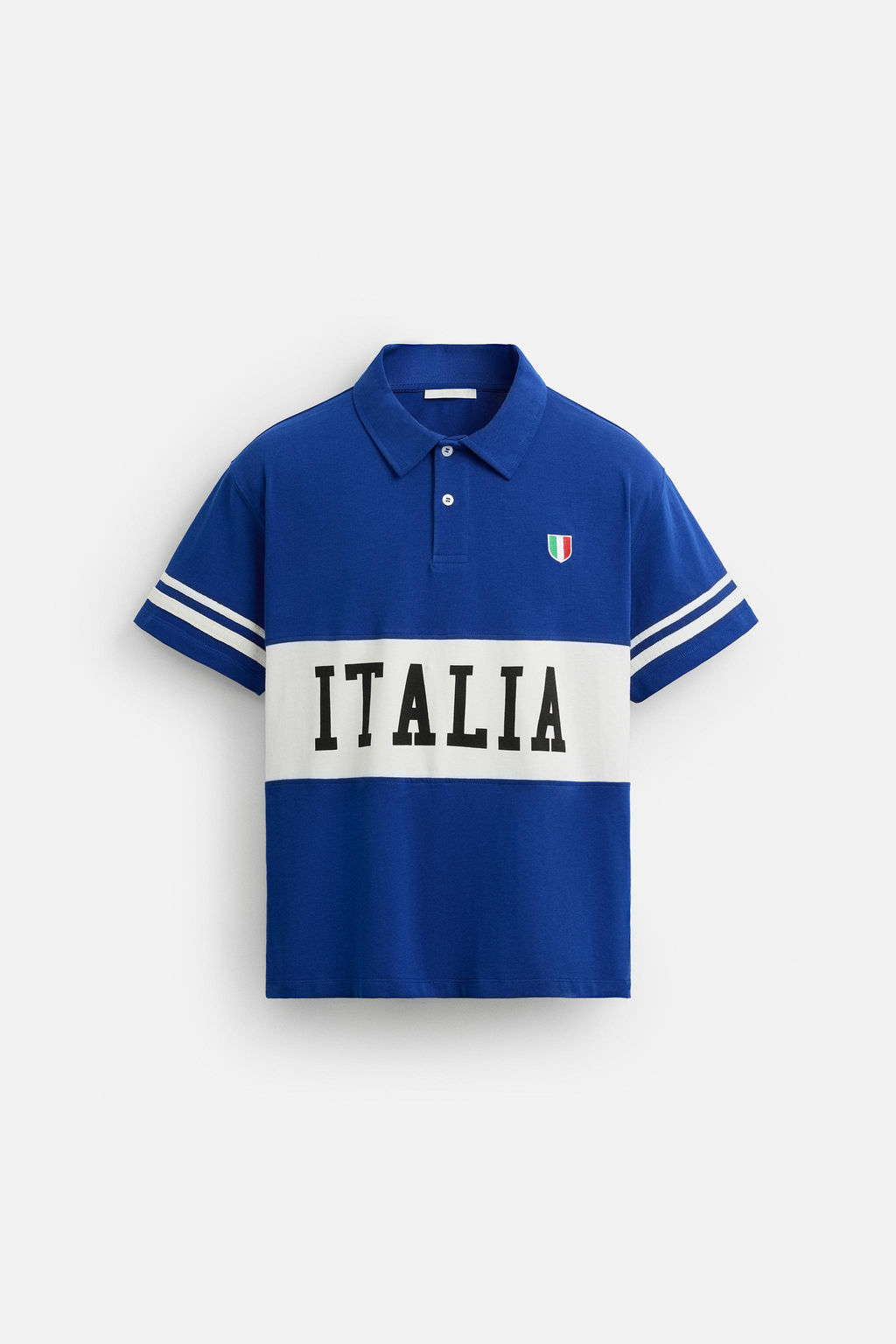 COLOUR BLOCK FLAG POLO SHIRT - Zara фото 7