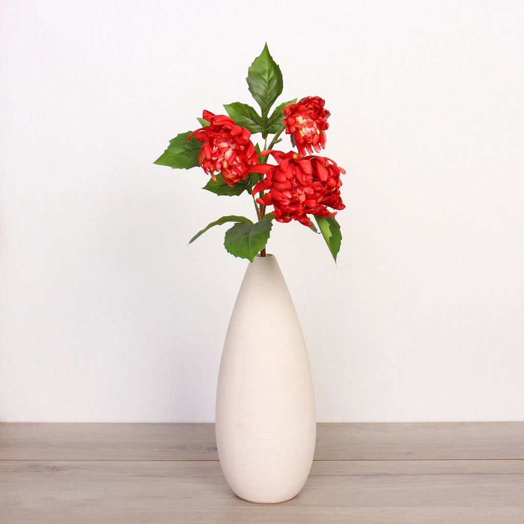 Цветок искусственный "Natur" 67см Пион красный