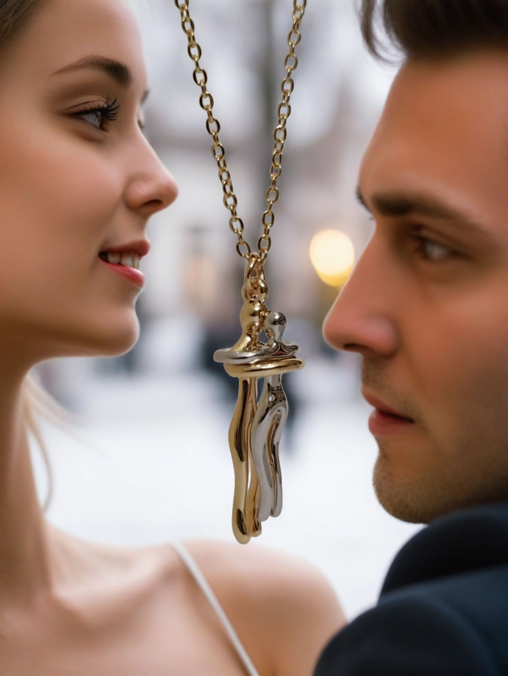 Кулон на цепочке Парочка
