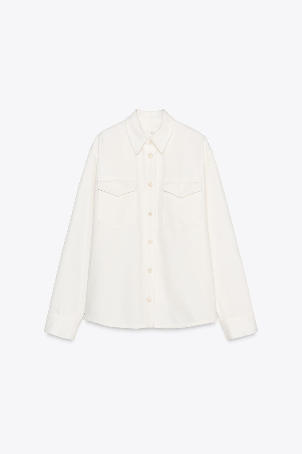 ZW COLLECTION DENIM SHIRT - Zara фото 8