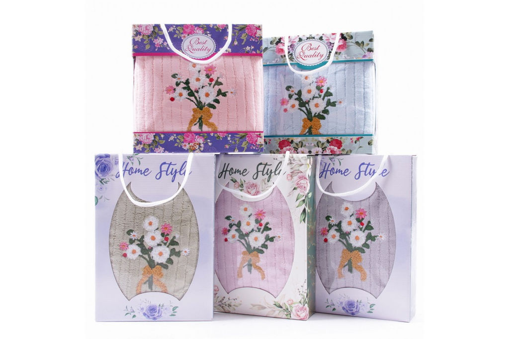 Набор полотенце микрофибра 6027 в коробке Л