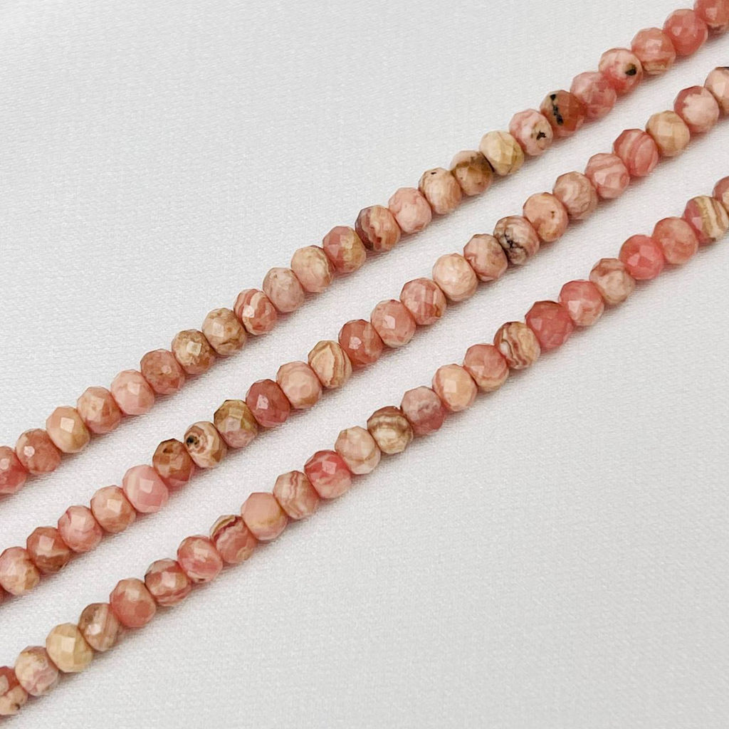 Бусины для украшений из Родохрозита (130 бусин)