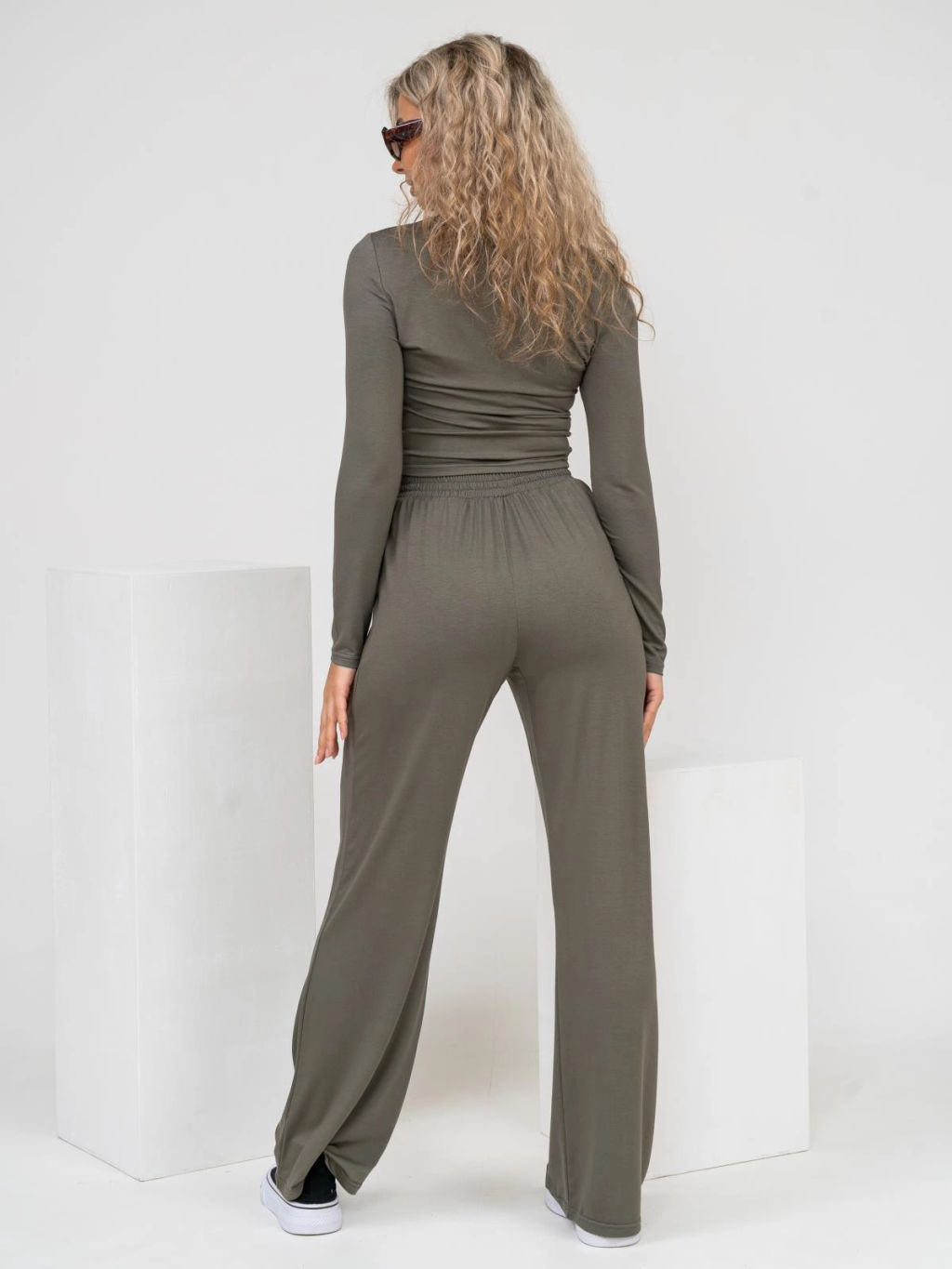 Костюм из вискозы с брюками-палаццо - Барболета фото 4