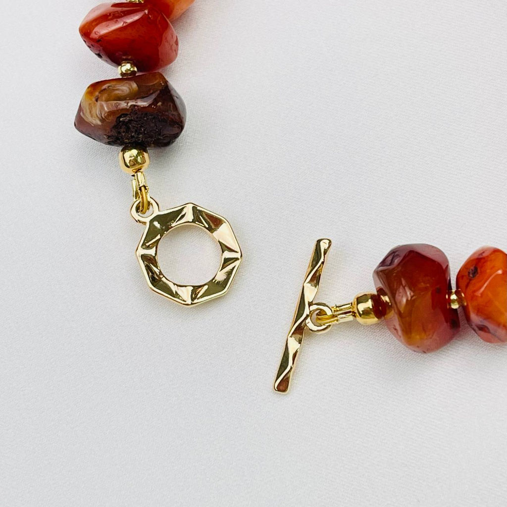 Браслет из Сардоникса 17,5 см