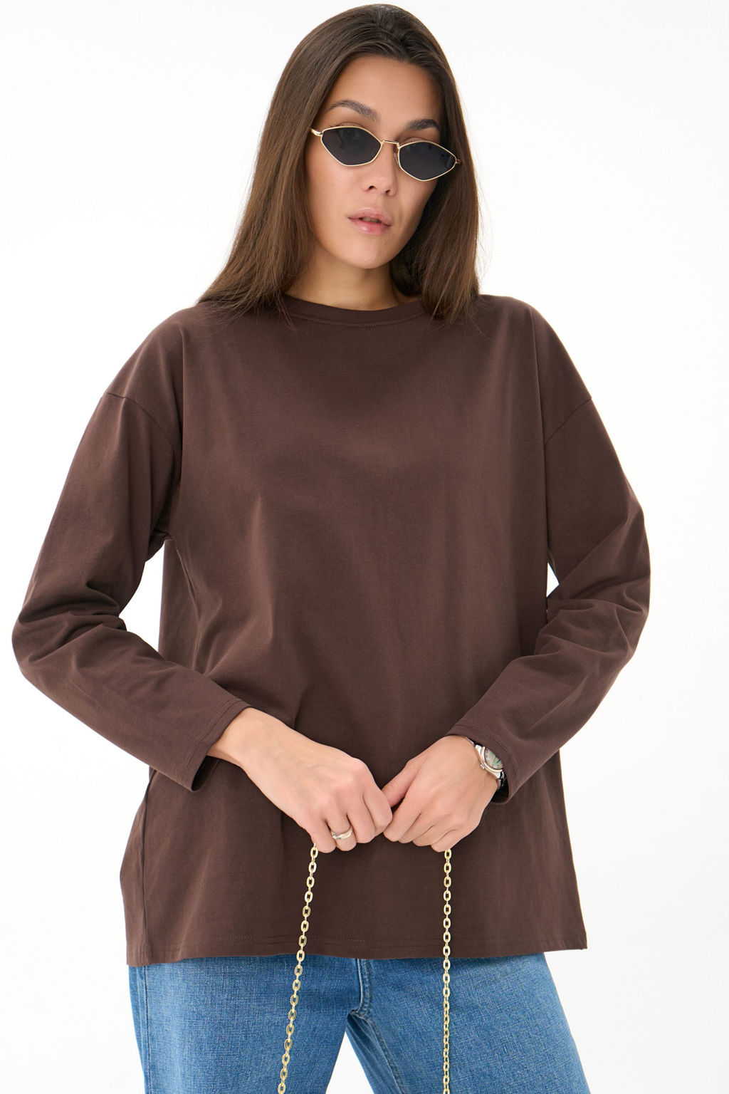 Лонгслив Эшли (шоколадный) - Эльза фото 2