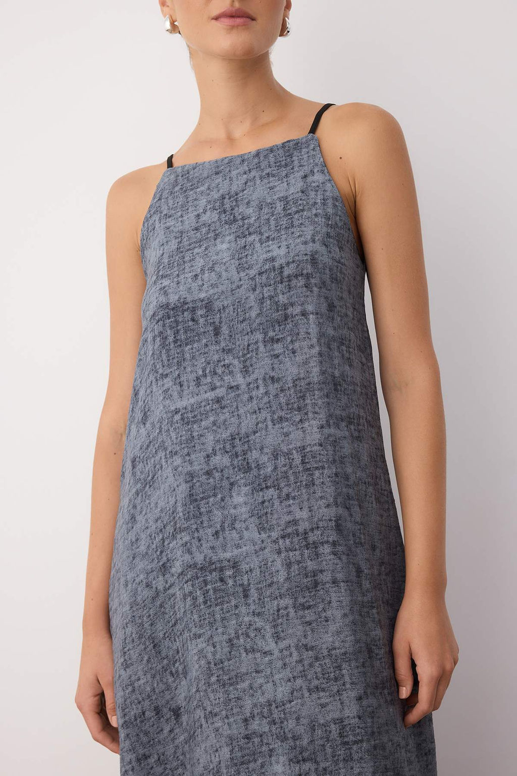 Antrasit Duz Maxi Dokuma Elbise TWOSS25EL00904 - Trendyolmilla фото 3