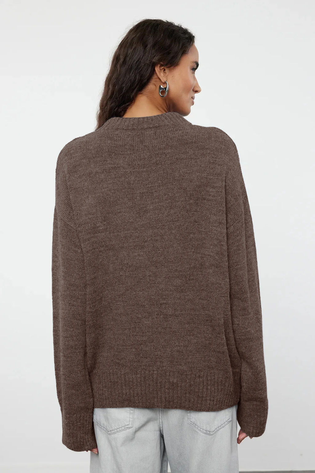 Vizon Genis Kal?p Yumusak DokuluTriko Kazak TWOAW25KZ00168