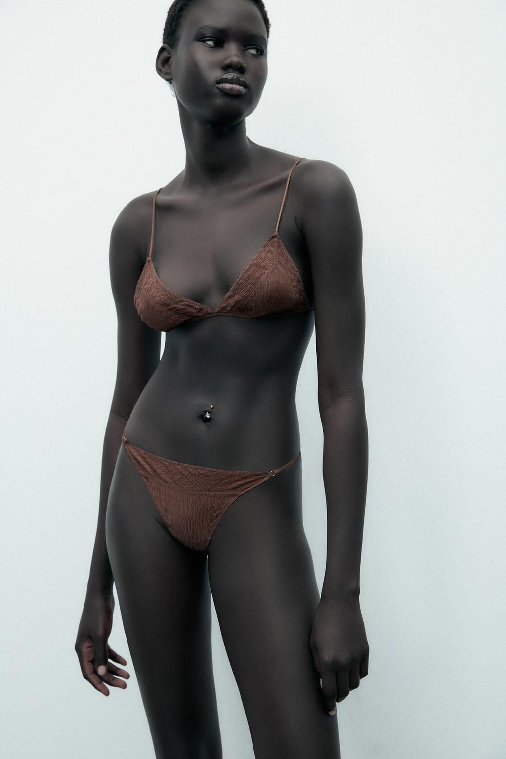 STRUCTURED SILK BRALETTE - Zara фото 4
