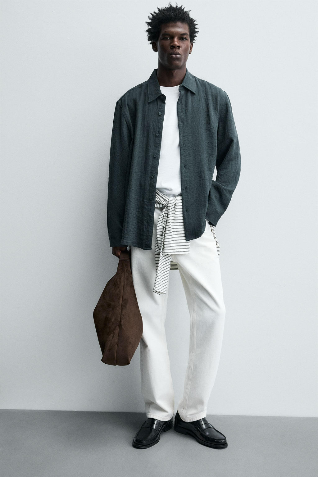 SPLIT SUEDE EFFECT SHOPPER BAG - Zara фото 2