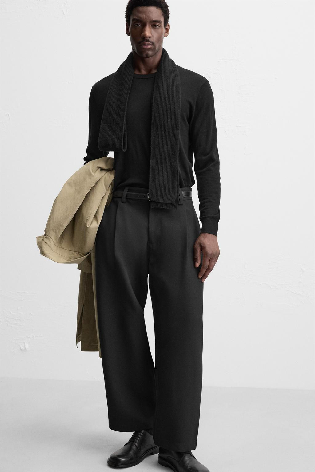 BALLOON FIT PLEATED TROUSERS - Zara фото 6