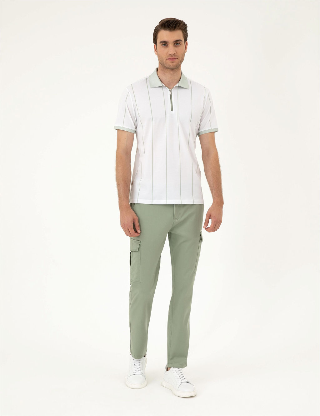 Ye_il Regular Fit Kanvas Pantolon - Pierre cardin фото 3