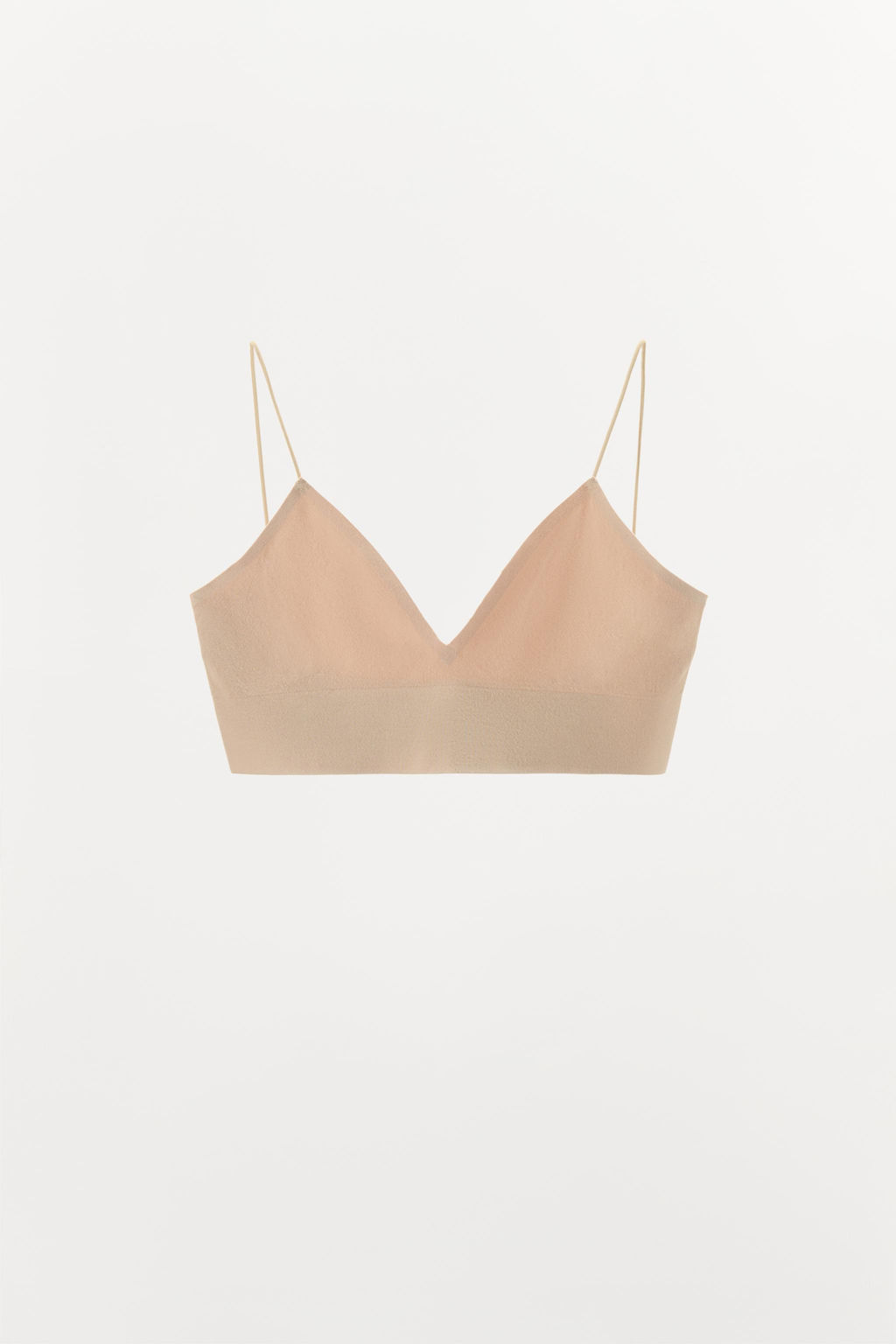 BRALETTE TRIANGULAR SEAMLESS / rosa claro