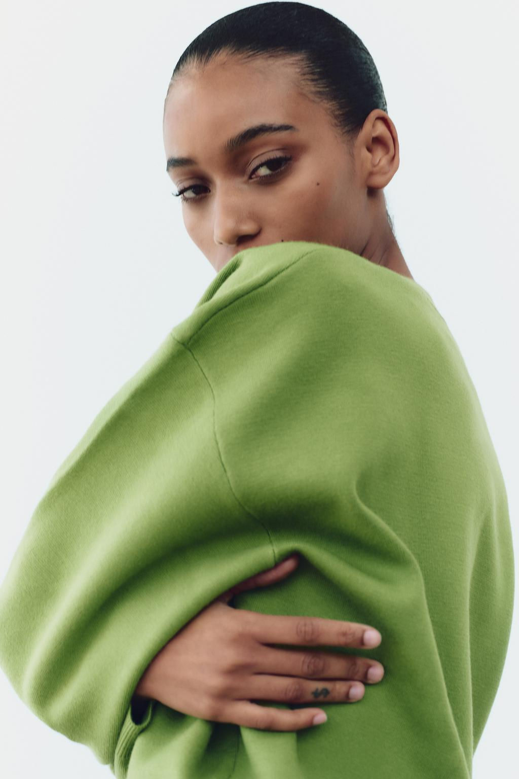 BASIC PLAIN KNIT SWEATSHIRT - Zara фото 11