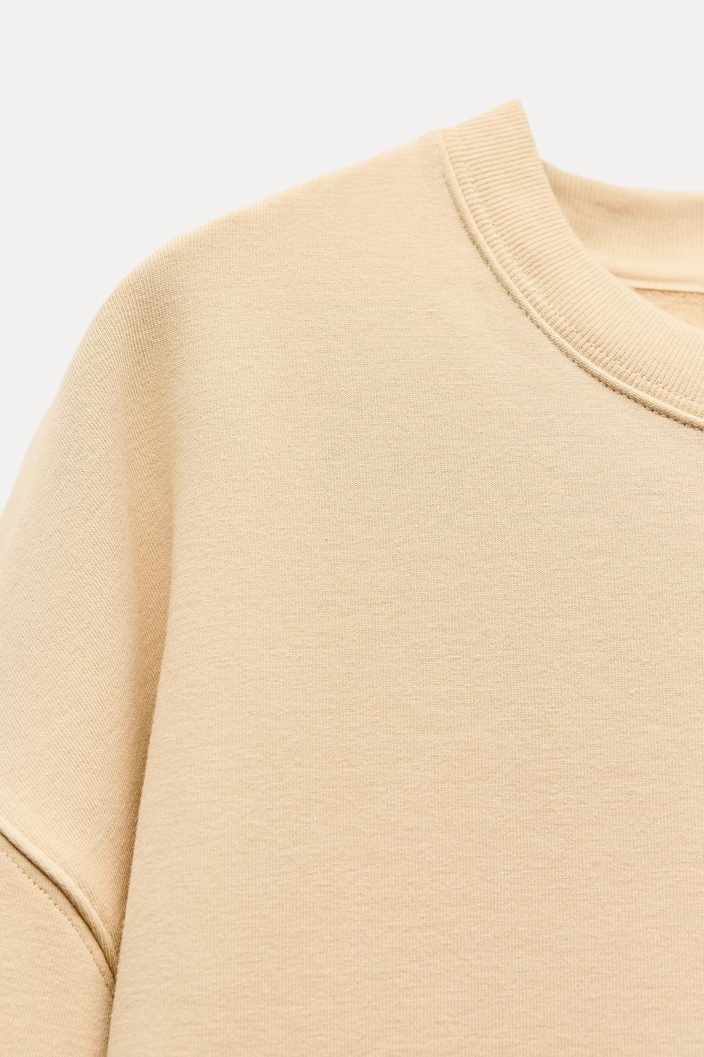 SOFT HEAVY COTTON SWEATSHIRT - Zara фото 16