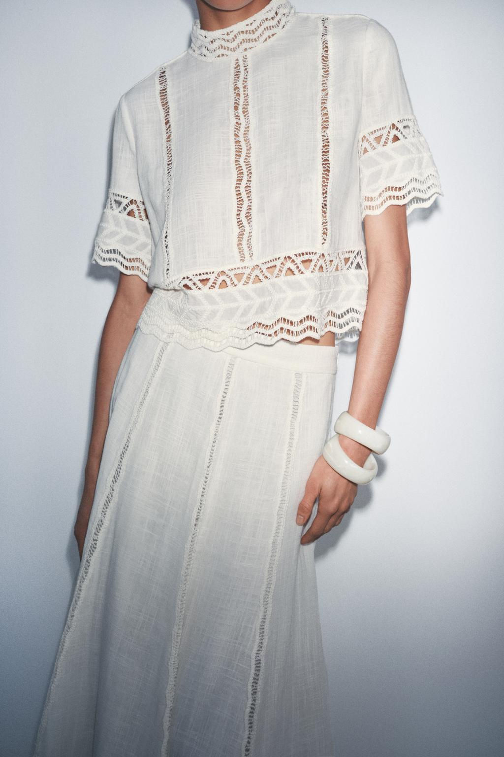 ZW COLLECTION CROCHET SHIRT - Zara фото 2