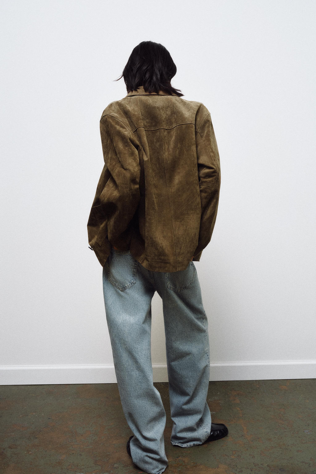 SUEDE LEATHER JACKET WITH POCKETS ZW COLLECTION LIMITED EDITION - Zara фото 11