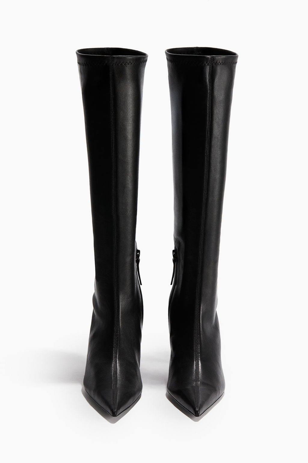Botas calcet?n de piel con tac?n - H&m фото 4