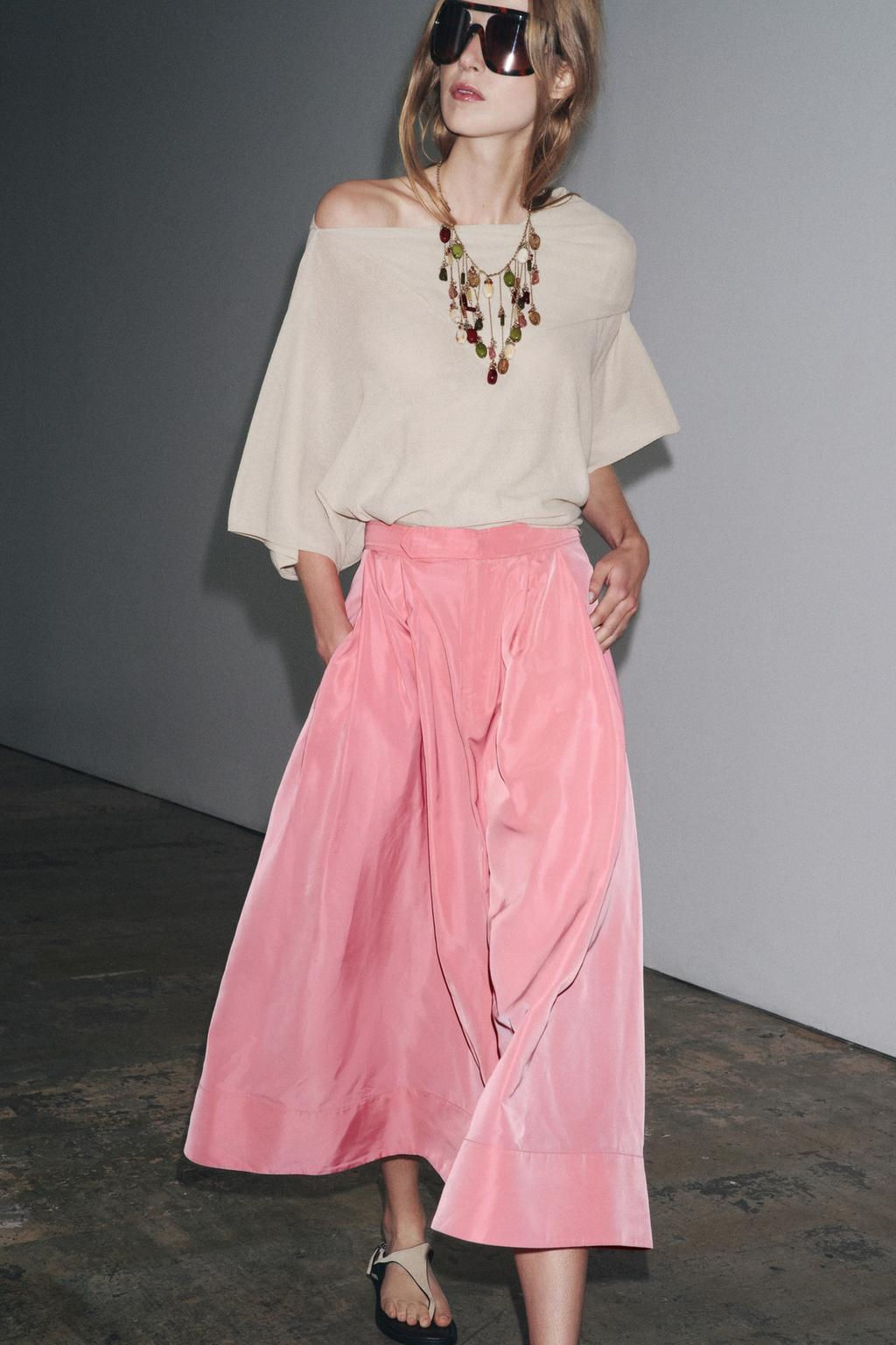 ZW COLLECTION MIDI SKIRT - Zara фото 8