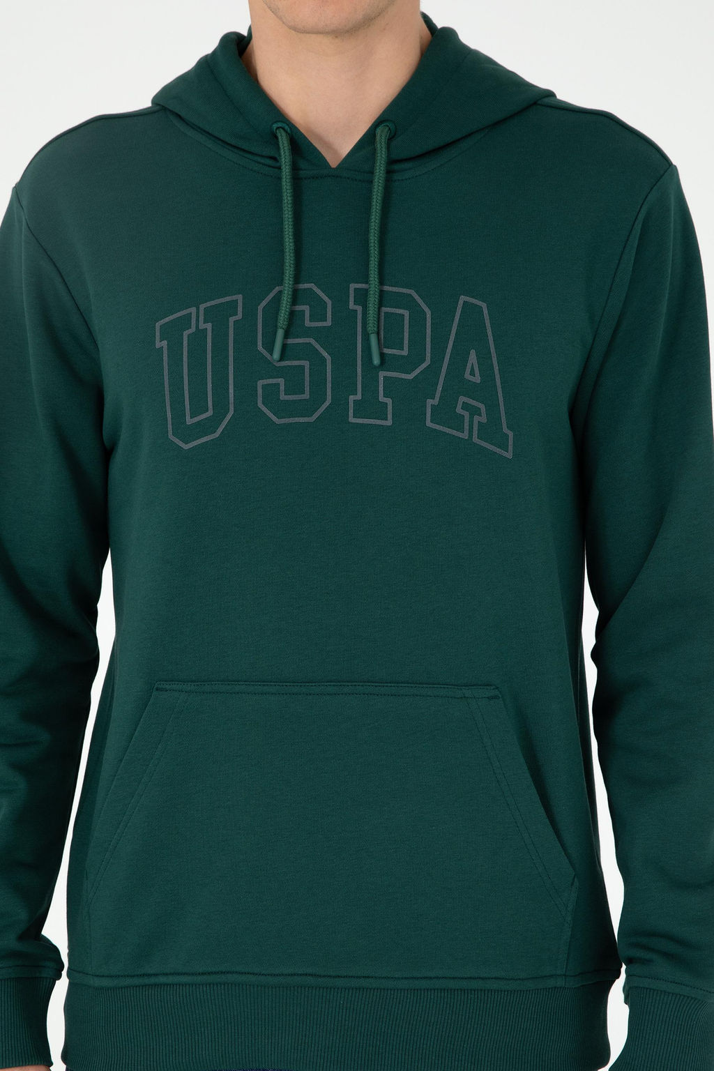 Мужской темно-зеленый базовый свитшот Неожиданная скидка в корзине - U.s. polo assn фото 6