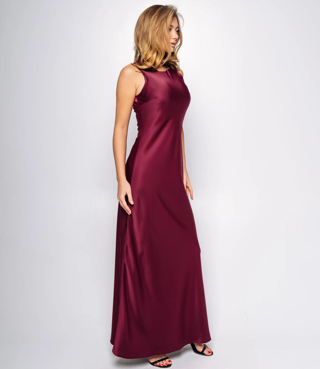 Платье #ОКТ095014, сливовый