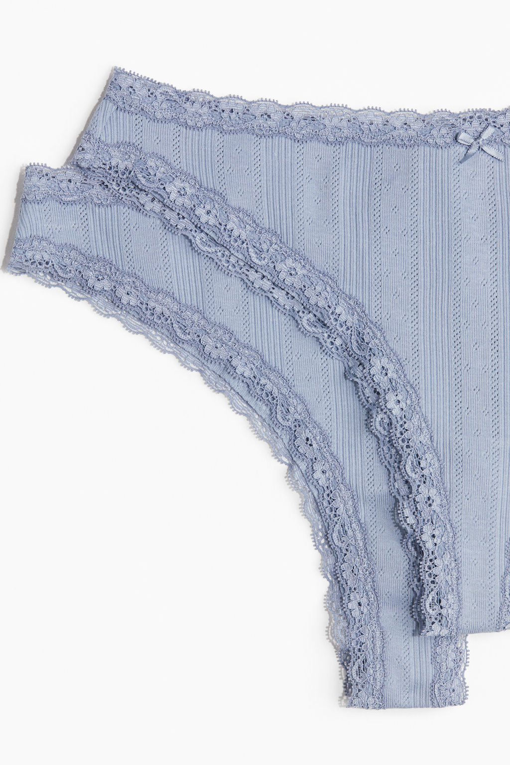 Pack de 2 bragas Brazilian en pointelle de algod?n - H&m фото 5