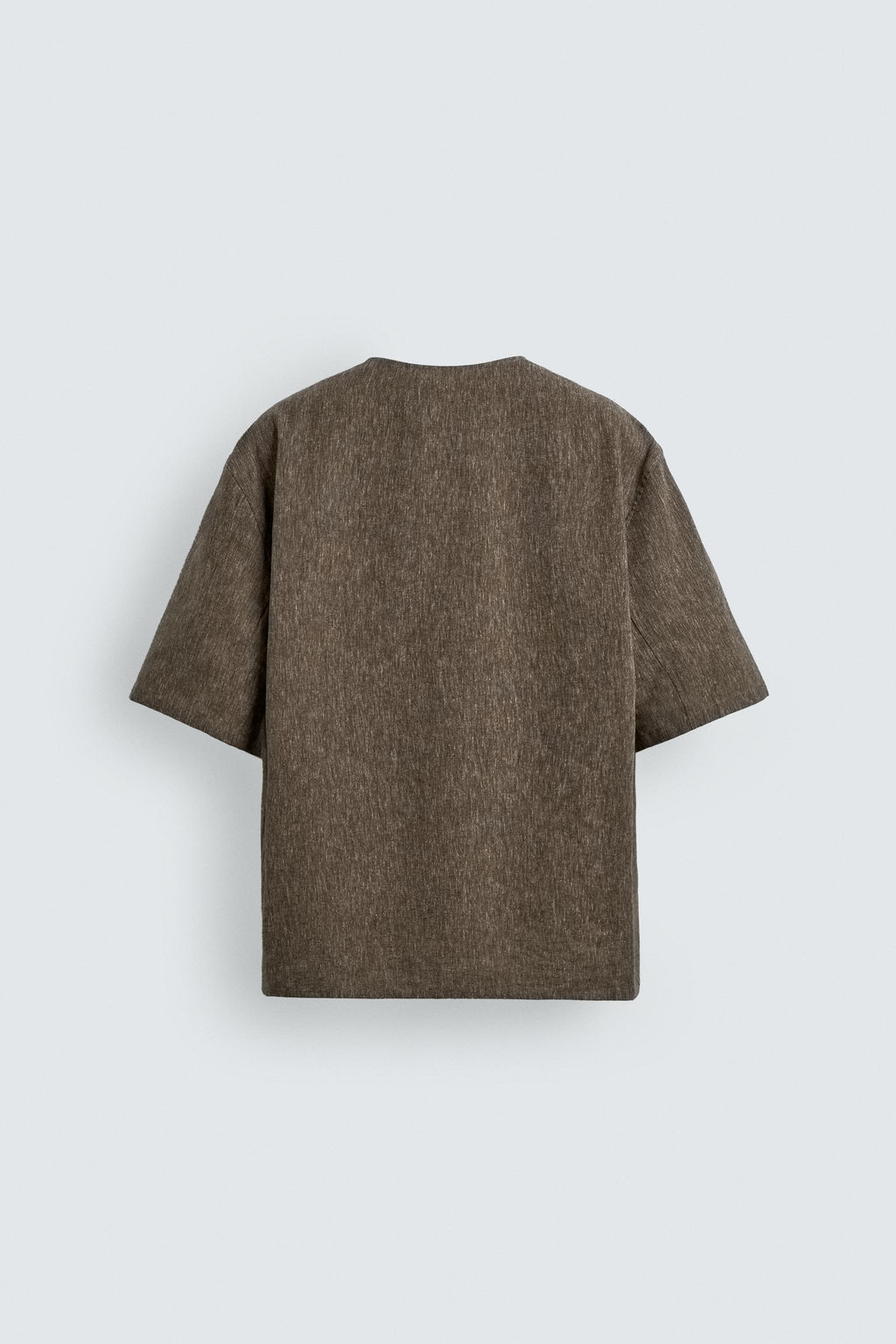 CAMISA POLO CON LINO / Khaki - Zara фото 8