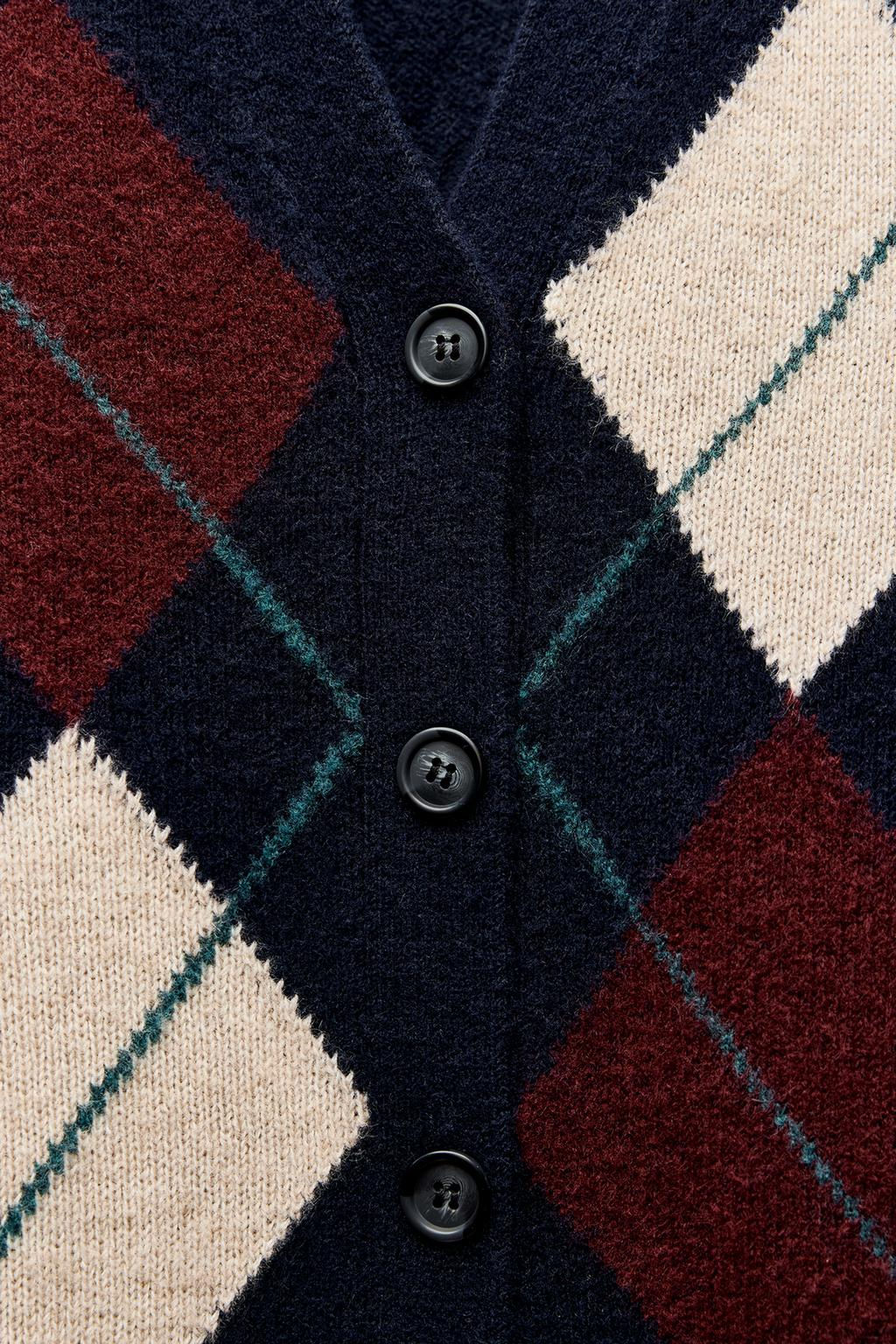 DIAMOND WOOL JACKET - Zara фото 4