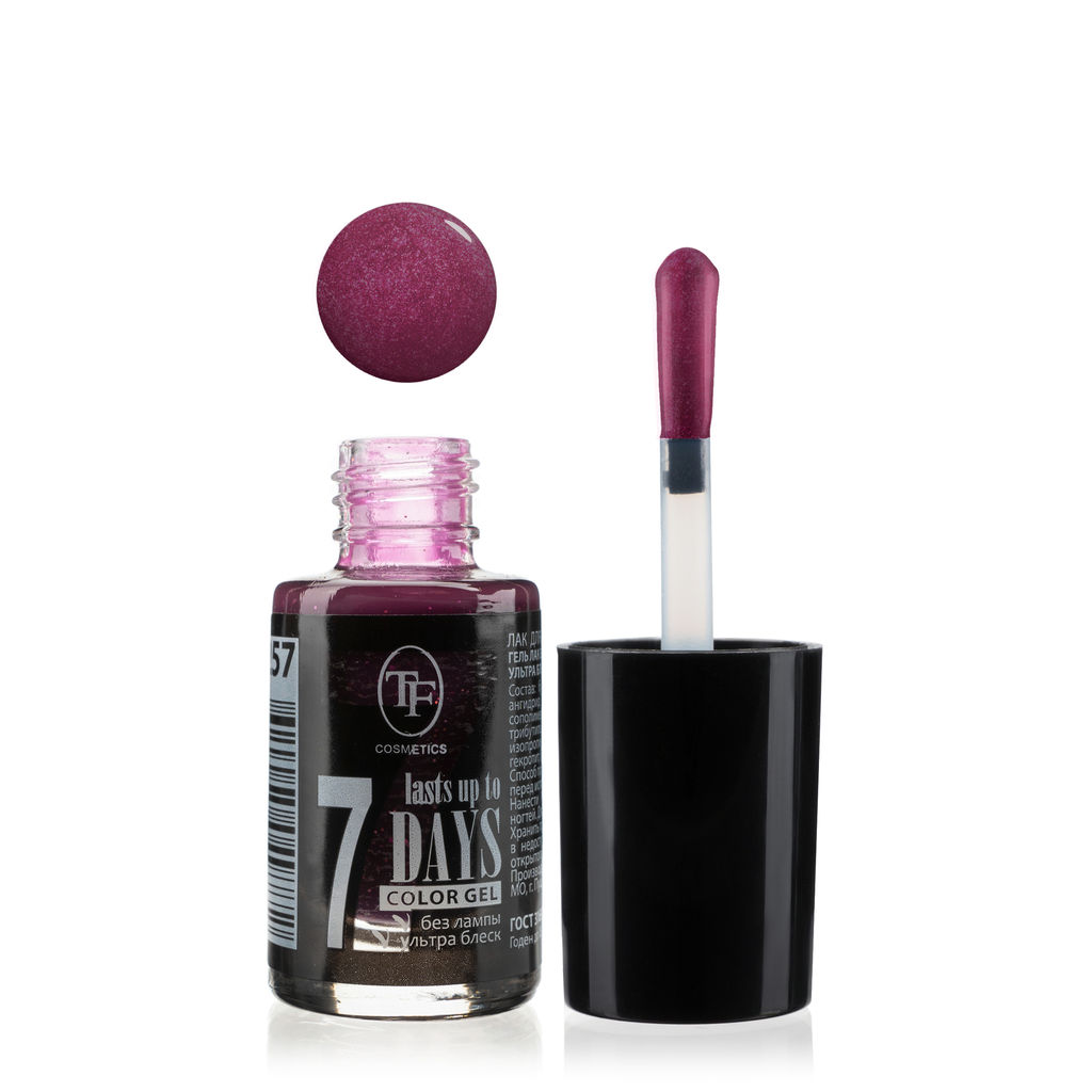 TF Лак для ногтей COLOR GEL тон 257 Plum sorbet/Сливовый щербет 8мл