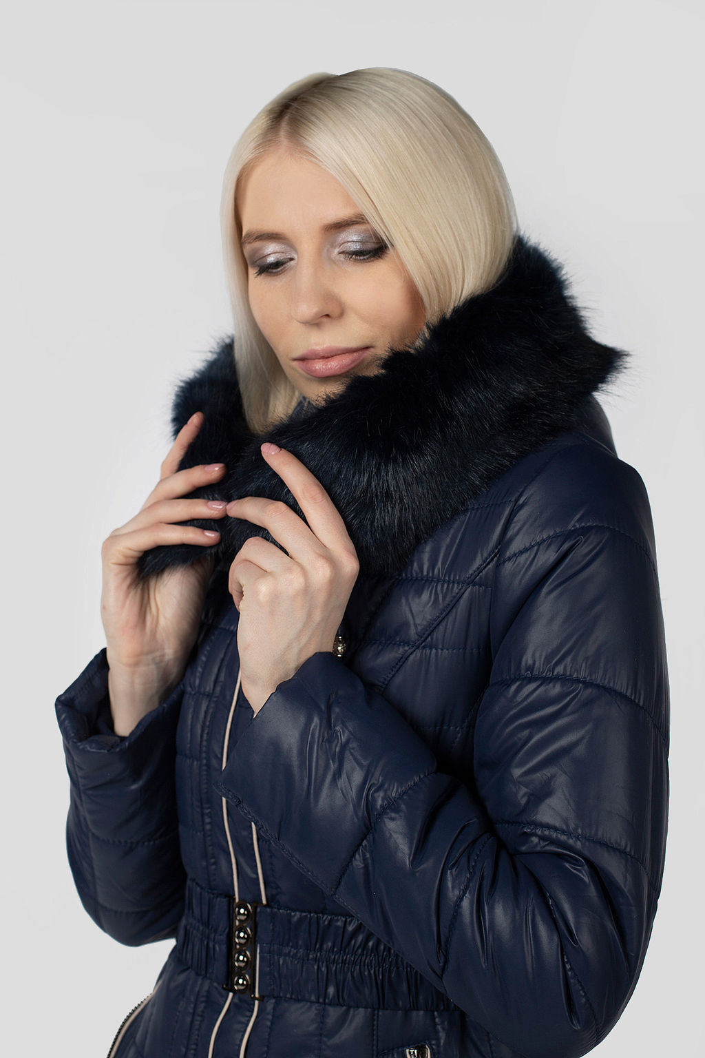 05-0354 Куртка зимняя (Синтепон 350) пояс - El podio фото 9