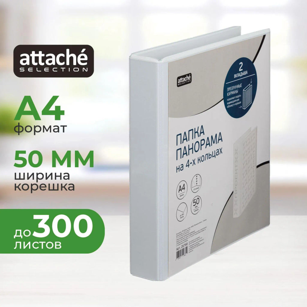 Папка Панорама на 4-х кольцах 50мм Россия - Attache фото 2