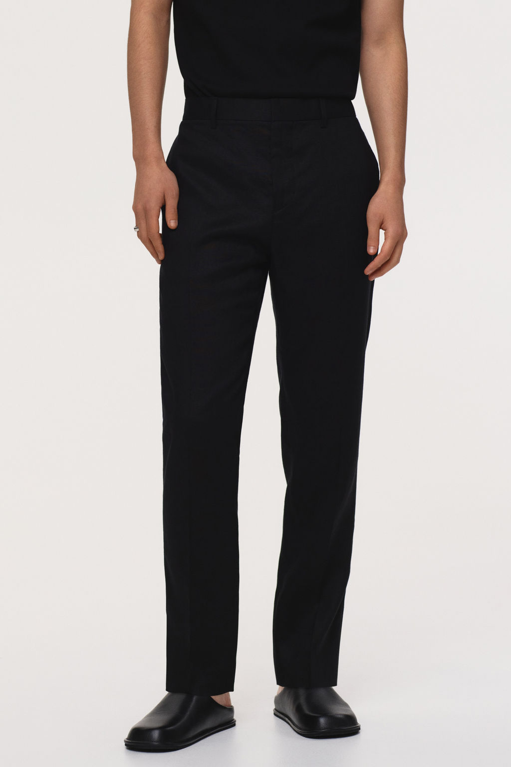 Pantal?n de traje en lino Slim Fit - H&m фото 8