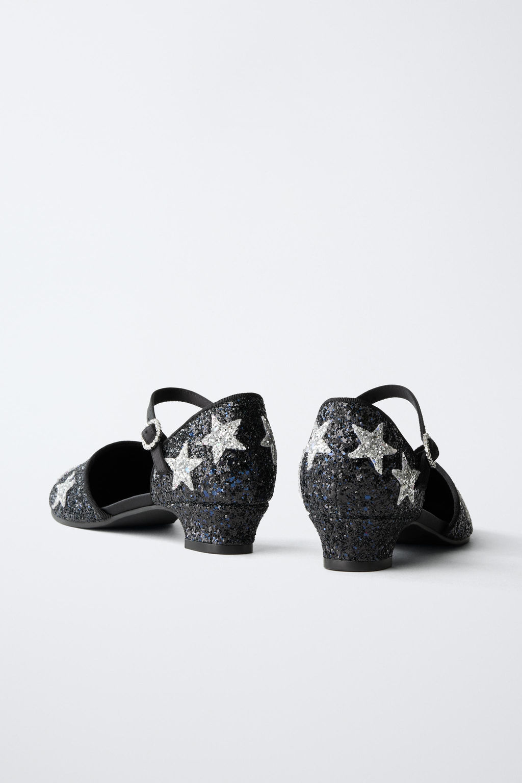 STAR HEEL SHOES WITH GLITTER - Zara фото 5