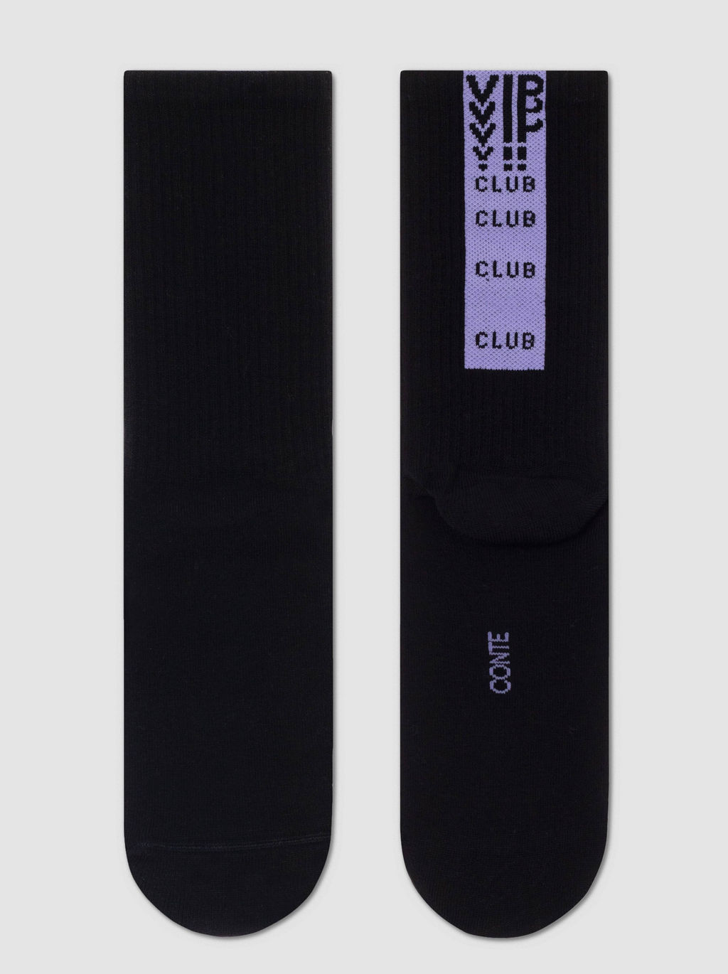 Цена за 2 пары. Носки Теплые CONTE Удлиненные хлопковые носки ACTIVE черный-сиреневый - Conte elegant фото 5