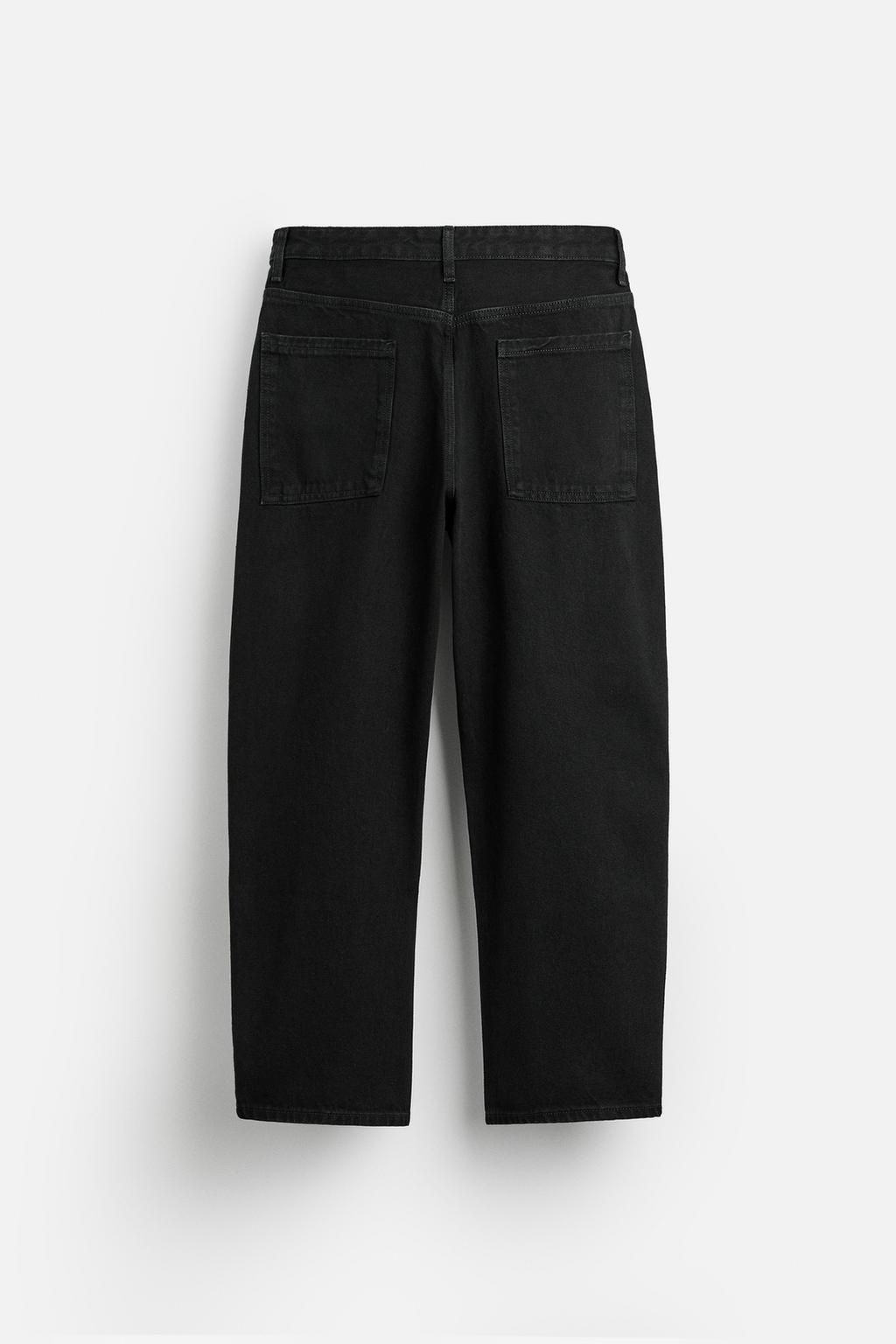 TAPERED FIT WIDE-LEG JEANS - Zara фото 6