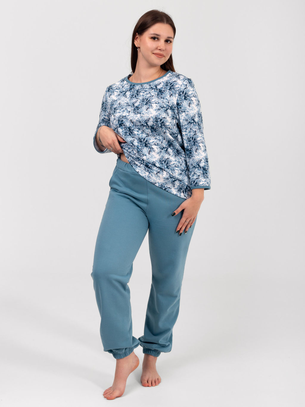 Костюм женский футер 2-х нитка начёс МАДИНА ИНДИГО - Domtrik фото 9