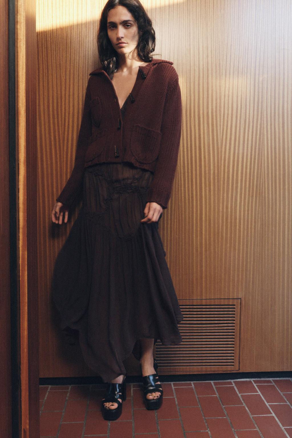 CHUNKY-KNIT CARDIGAN - Zara фото 4