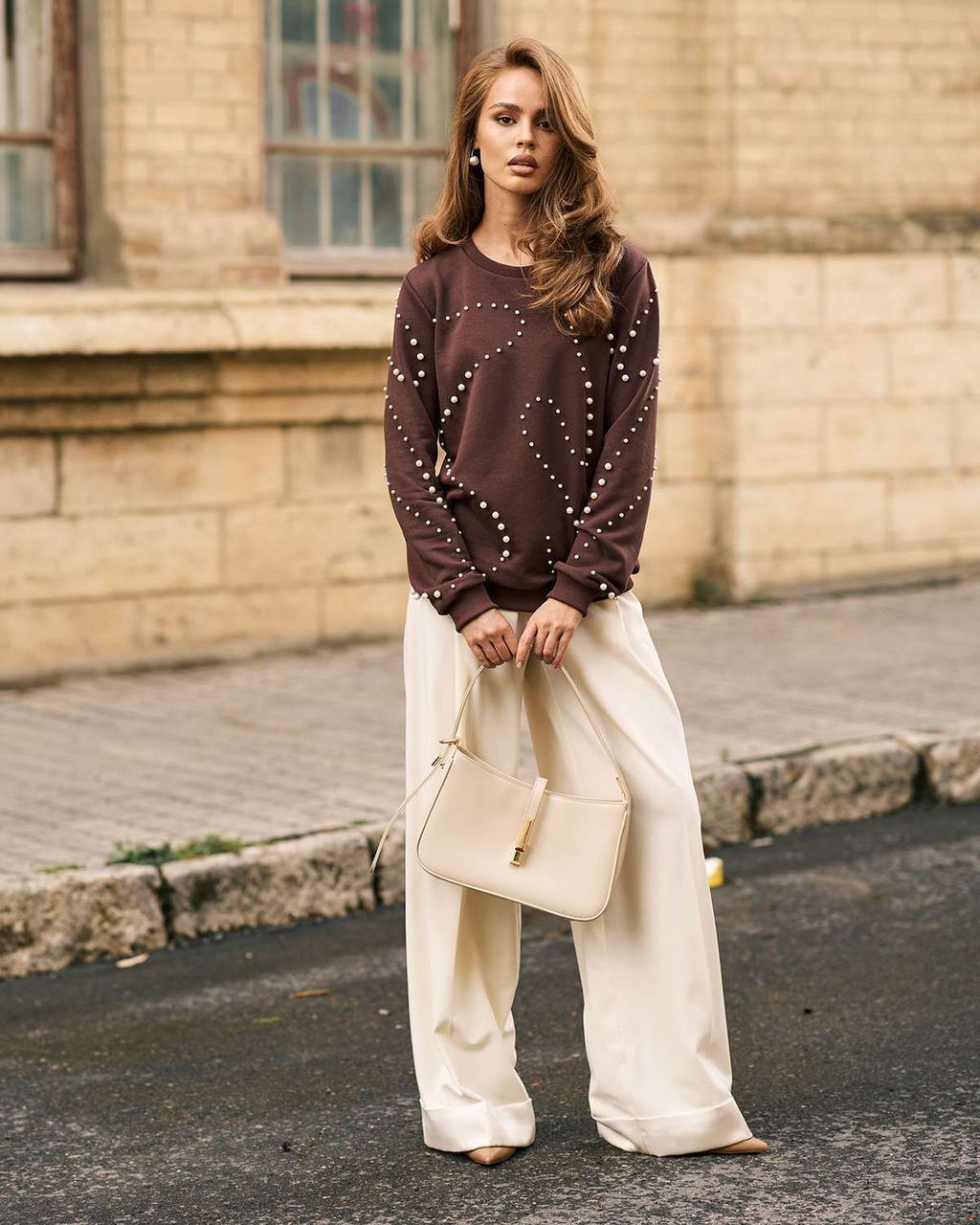 Свитшот с бусинами SSB003 - Sahar art lab фото 7