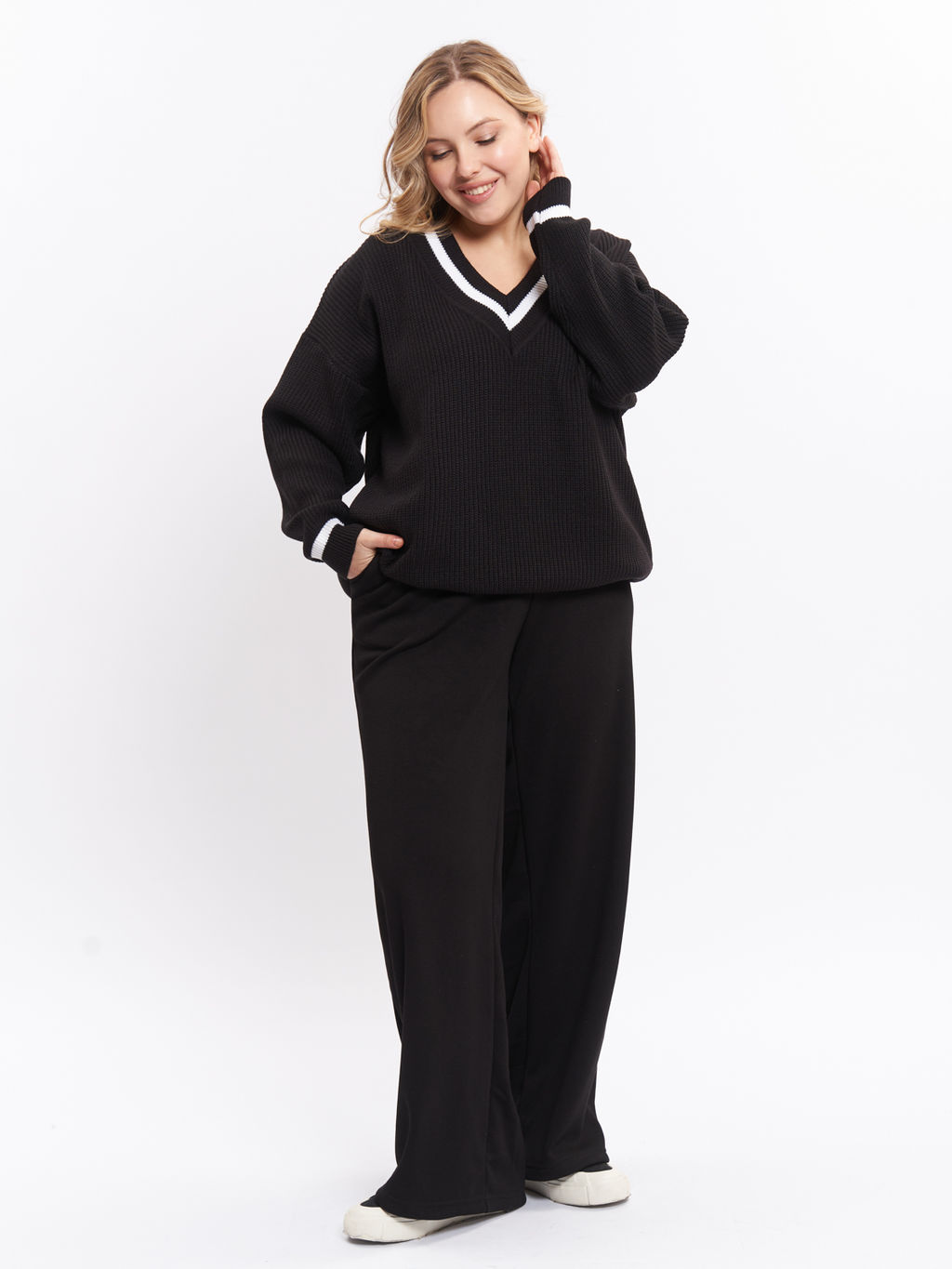 Джемпер вязаный DG39166BLK01 - Артесса фото 4